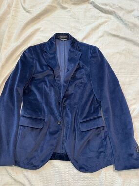Messagerie Made in Italy Navy Velvet Blazer 38R